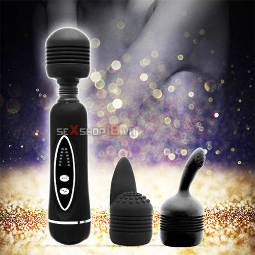 Chày rung thay đầu Magical Massager (CR15) - Phê như con tê tê 7 Chày rung thay đầu Magical Massager CR15 sở hữu nhiều đầu massage.