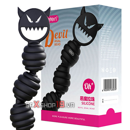Dụng cụ kích thích hậu môn Devil Leten dạng chuỗi (HM45) 2 Dụng cụ kích thích hậu môn Devil Leten chính hãng có bán tại sexshop18.vn.