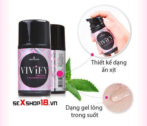 Gel Bôi Se Khít Âm Đạo Tăng Khoái Cảm Sensuva ViviFi 4 Gel bôi se khít âm đạo tăng khoái cảm Sensuva ViviFi mua ở đâu?