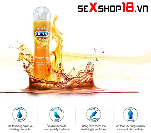 Gel bôi trơn Durex Warming 100ml hàng chính hãng (GA04) 4 Gel bôi trơn Durex Warming 100ml mua ở đâu