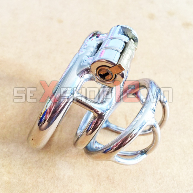 Khóa dương vật loại ngắn inox không gỉ 304 (BZ12S) - Sung sướng khó tả 6 Khóa dương vật loại ngắn inox không gỉ 304 BZ12S là đồ chơi tình dục cao cấp cho gay.