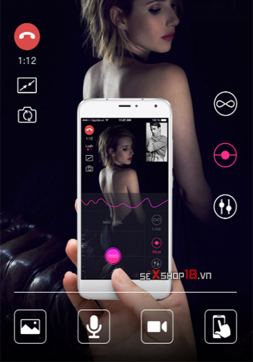 Trứng rung Lovense Lush 2 điều khiển xa qua app