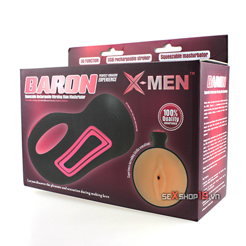 Máy thủ dâm cao cấp cho nam Baron XMEN đa chế độ rung (AD44D) 12 Trứng thủ dâm Nhật Bản Tenga Egg Black 6