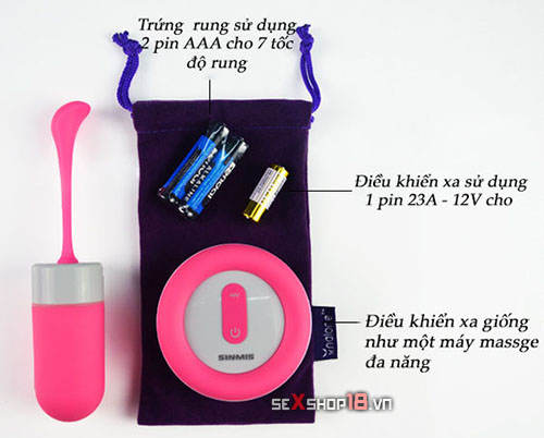 Trứng Rung Sinmis Fairy Điều Khiển Xa Đa Tần (DC54G) 14 b55626c80eedebb3b2fc