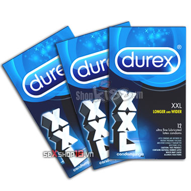 Bao Cao Su Durex Size Lớn XXL Hộp 12 (XXL1) 2 bao cao su durex size lon