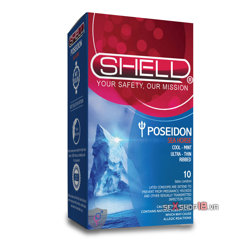 bao cao su gan soc shell poseidon