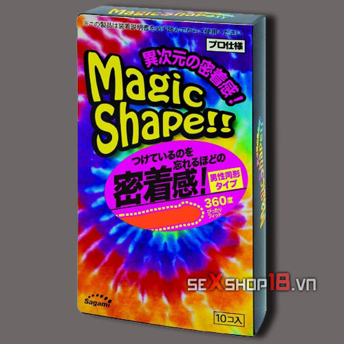 Bao Cao Su Sagami Magic Shape 3D Gân Sọc (Hộp 10) 5 bao cao su sagami mua o dau