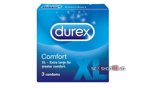 Bao Cao Su Size Lớn Durex Hộp 3 Cái 2 bao cao su size lon durex