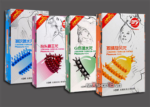 Bao Cao Su Gai Râu Bi Đầu Dương Vật (CD22A) 2 bao cao su