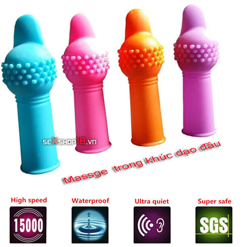 Bao Đeo Ngón Tay Có Gai – Kéo Dài Đam Mê (DC10M) 2 bao deo ngon tay