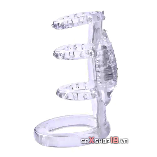 Khúc Đôn Dương Vật Ba Vòng Bế Tinh Có Rung (BD10D) 5 bao don den cho nam