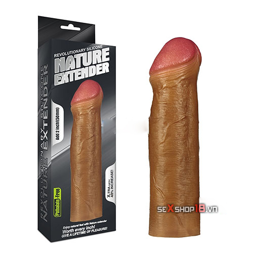 Bao Đôn Dương Vật Silicon Nature Extender Add 2inch (BD40B) 2 Bao đôn dương vật silicon Nature Extender chính hãng