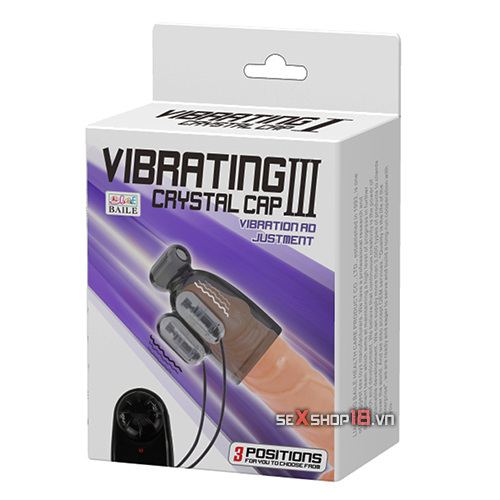 Bao rung đầu khấc Vibrating Crystal Cap 3 cho nam thủ dâm (DC33) 11 bao rung dau khac cho nam thu dam vibrating crystal cap 3 3