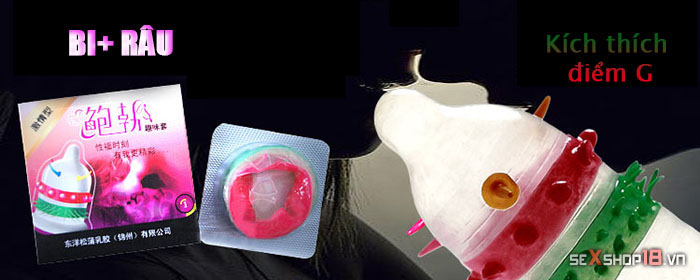 Bao Cao Su Siêu Gai Bi RunBo Nhiều Màu Sắc (1 cái) 4 cho ban bao cao su gai bi