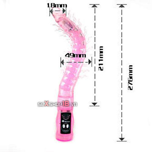 Dương Vật Hình Rết Siêu Rung - Silicon Siêu Mềm Mịn (DV07A) 7 do choi cho gay tai tphcm