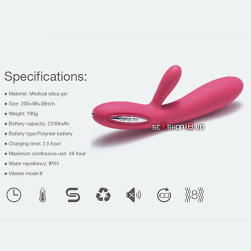Mát Xa Điểm G Điều Chỉnh Nhiệt Độ Svakom Lester (SK89N) 3 dochoi tinh duc cua my