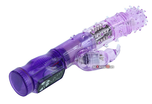 Dương vật giả đa năng rung ngoáy cằm tay Chirpy Rabbit đầu gai (DV81) 3 duong vat gia da nang Chirpy Rabbit 2