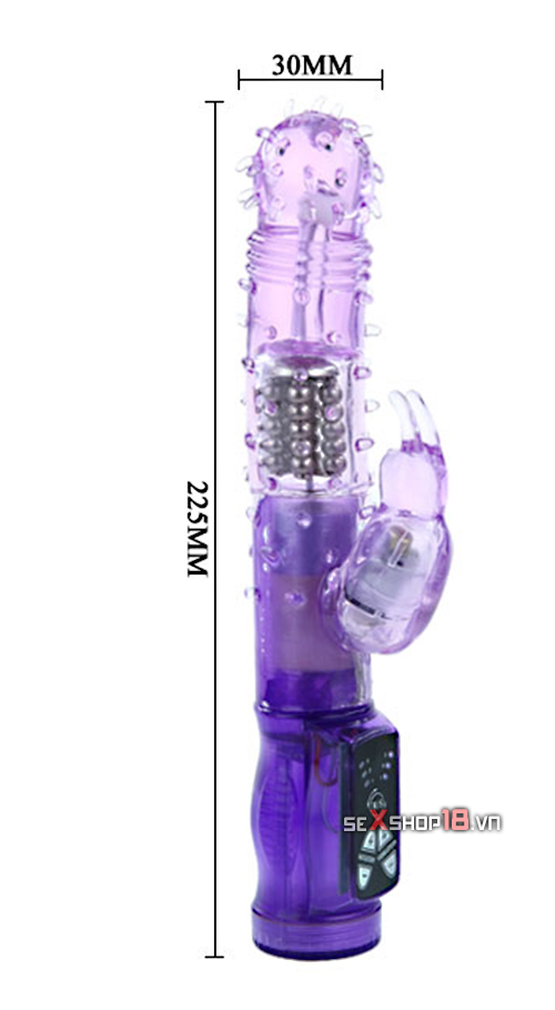 Dương vật giả đa năng rung ngoáy cằm tay Chirpy Rabbit đầu gai (DV81) 4 Dương vật giả rung ngoáy cầm tay Chirpy Rabbit giá rẻ