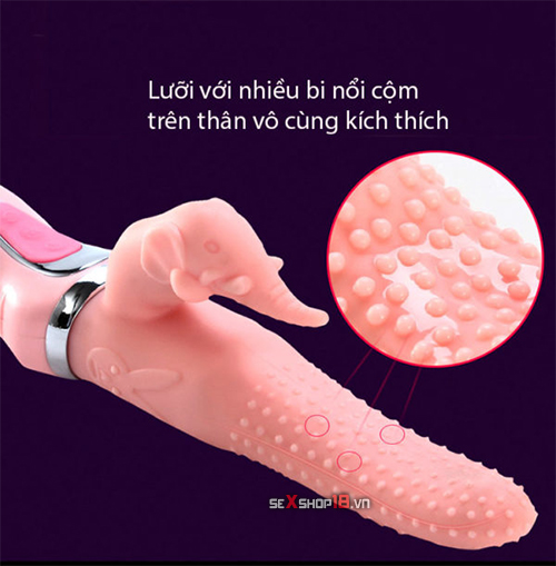 Dương Vật Sưởi Ấm Elephant Heating - Rung Ngoáy Sưởi Ấm (DV44D) 7 duong vat thu dam cho gai