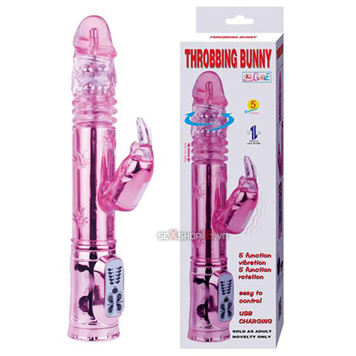 Dương Vật Giả Siêu Rung Xoay Sạc Pin -Thiết Kế Độc Đáo (DV53A) 11 duong vat thu dam mau hong