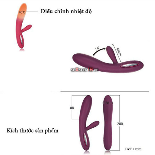 Mát Xa Điểm G Điều Chỉnh Nhiệt Độ Svakom Lester (SK89N) 7 may mat xa svakom tai tphcm