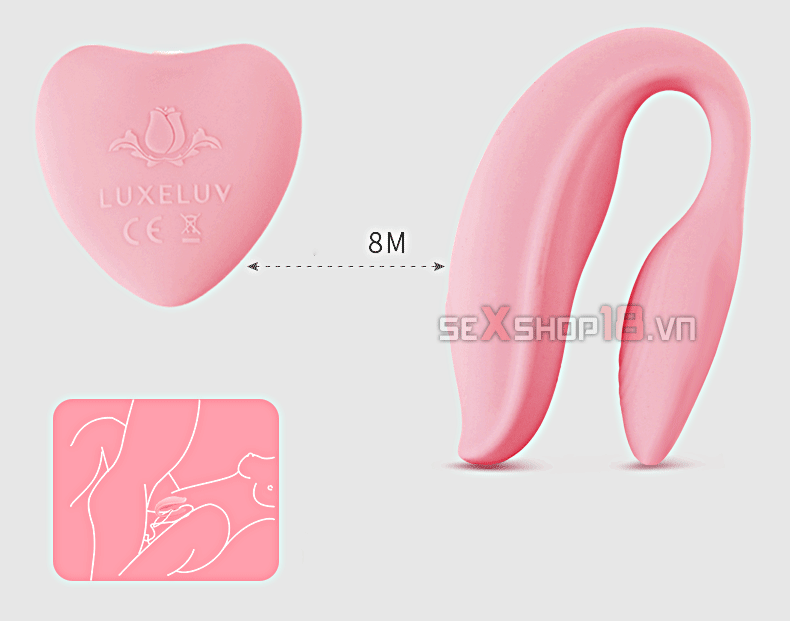 Sò Rung Alisa Love 2U Điều Khiển Từ Xa mát xa đa điểm (MS15B) 4 Sò rung Alisa Love 2U điều khiển từ xa bằng remote