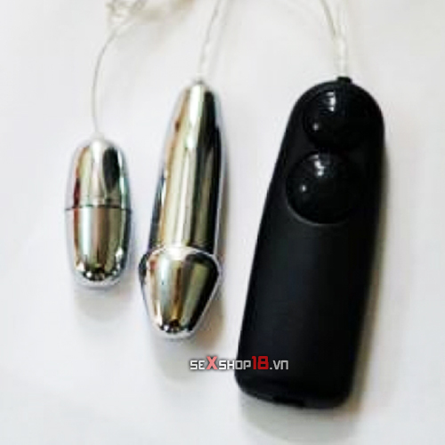 Trứng Rung Có Dây Mạ Màu Inox Sáng Bóng (DC61C) 2 trung rung co day ma mau inox