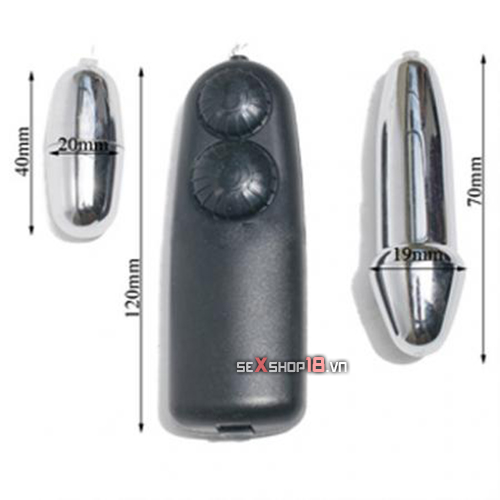 Trứng Rung Có Dây Mạ Màu Inox Sáng Bóng (DC61C) 4 trung rung co day
