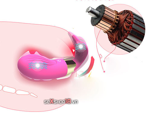 Trứng Rung Điều Khiển Từ Xa Có Sưởi Ấm Hình Cá Voi OEM (DC88A) 4 trung rung dieu khien tu xa tai ha noi