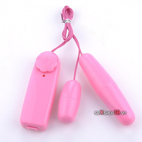 Trứng Rung Hồng Kép Giá Rẻ Nhất Thị Trường (DC04) 2 trung rung hong kep gia re