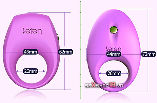 Vòng Rung Leten Đeo Dương Vật Cao Cấp Ellen Leten (DC71S) 3 vong rung leten deo duong vat