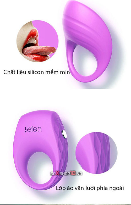 Vòng Rung Leten Đeo Dương Vật Cao Cấp Ellen Leten (DC71S) 2 vong rung leten
