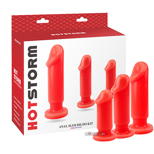 Bộ 3 Dương Vật Hot Storm Mini Cho Hậu Môn (M17E) 5 bo 3 duong vat hot storm mini