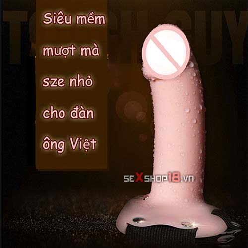 Dương Vật Dây Đeo Rỗng Ruột Mềm Mịn Size Nhỏ Cho Quý Ông (G65L) 7 duong vat day deo cho les tai tphcm