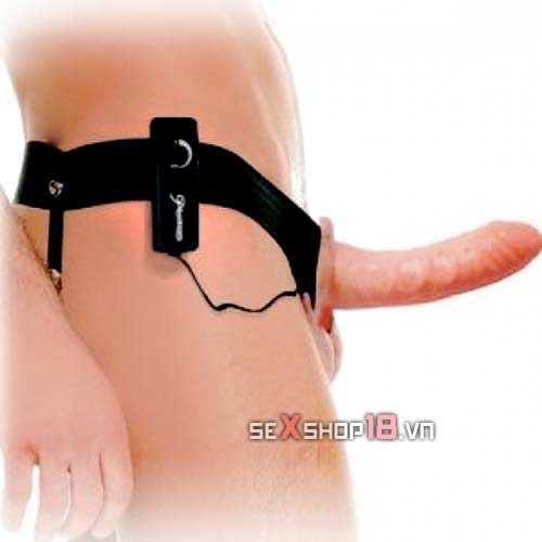 Dương Vật Dây Đeo Rỗng Ruột Gân Guốc Có Rung Siêu Đỉnh (G65U) 2 duong vat day deo rong ruot gan guoc
