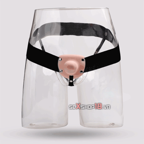 Dương Vật Dây Đeo Rỗng Ruột Mềm Mịn Size Nhỏ Cho Quý Ông (G65L) 2 duong vat day deo rong ruot size nho 1