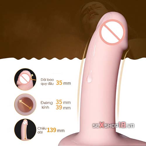 Dương Vật Dây Đeo Rỗng Ruột Mềm Mịn Size Nhỏ Cho Quý Ông (G65L) 6 duong vat day deo rong ruot size nho tai tphcm