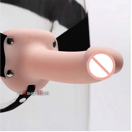 Dương Vật Dây Đeo Rỗng Ruột Mềm Mịn Size Nhỏ Cho Quý Ông (G65L) 4 duong vat day deo rong ruot size nho