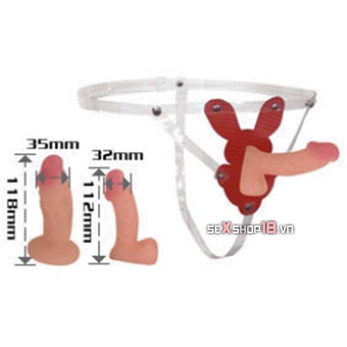 Dương Vật Dây Đeo Thay Đầu Cỡ Nhỏ Siêu Mềm (G65D) 5 duong vat day deo thay dau co nho