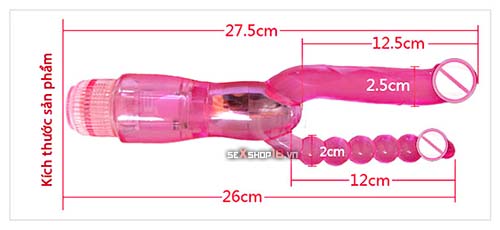 Dương Vật Rung 2 Nhánh Double Pleasure (P20A) 6 duong vat thu dam cho les