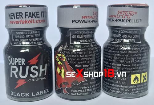 Popper Super Rush Đen 10ml – Hàng Cao Cấp Chính Hãng 3 Popper Super Rush đen 10ml mua ở đâu chất lượng