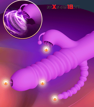 Máy mát xa âm vật điểm G và hậu môn có rung thụt (DC55K) 7 Máy mát xa âm vật điểm G và hậu môn có rung giá rẻ