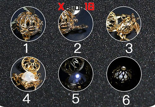 Bộ kẹp vú có gắn charm phát sáng (BZ08K) 6 Bộ kẹp vú có gắn charm phát sáng tại TPHCM