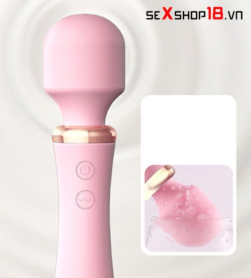 Chày rung mát xa cao cấp có sưởi ấm LiLo thiết kế đầu bo tròn