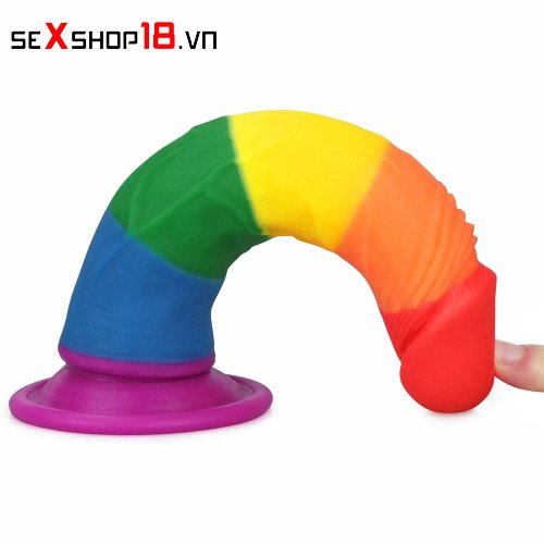 Dương vật giả gắn tường đa sắc LoveToy Prider 7 inch (HM35A) 5 Dương vật giả đa sắc LoveToy Prider 7 inch dành cho gay thủ dâm