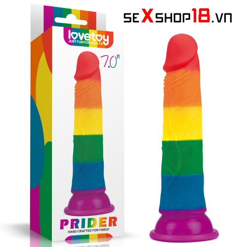 Dương vật giả gắn tường đa sắc LoveToy Prider 7 inch (HM35A) 6 Dương vật giả đa sắc LoveToy Prider 7 inch chính hãng, chất lượng tốt tại sexshop18