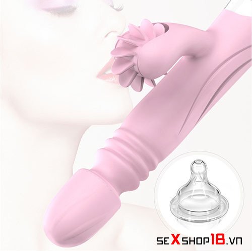 Máy mát xa điểm G và âm vật có rung thụt tự động XuanAi (DC66W) 4 Máy mát xa điểm G và âm vật rung thụt XuanAi chất liệu silicone mềm dẻo