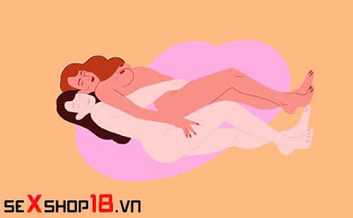 Bật mí 5 tư thế quan hệ les đưa cả 2 lên đỉnh thăng hoa 4 Tư thế quan hệ les úp thìa