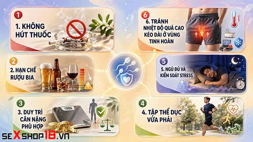 Ăn gì để có nhiều tinh trùng? Top thực phẩm bổ tinh cho nam 6 cách duy trì lối sống lành mạnh và ăn gì để có nhiều tinh trùng