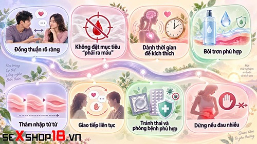 Giải đáp: Lần đầu quan hệ không ra máu có sao không? 6 Lần đầu quan hệ không ra máu và biện pháp an toàn